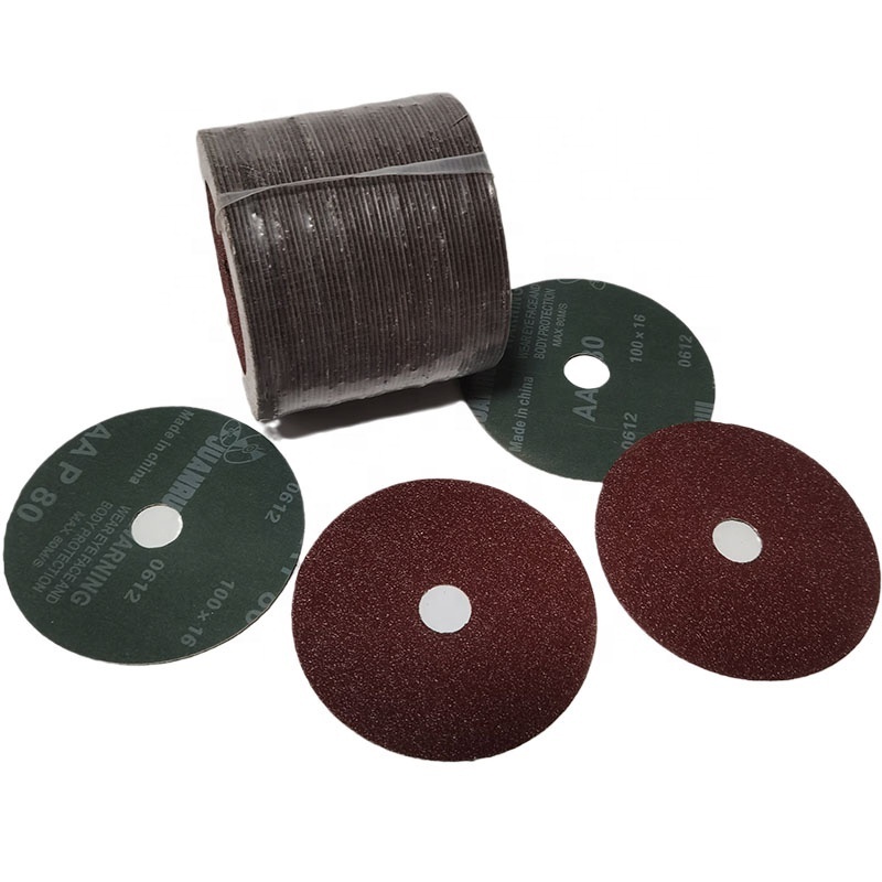 4-inch fiber grinding disc polishing stainless steel wood fiber disc aluminum oxide thickness 0.8mm grinding disc