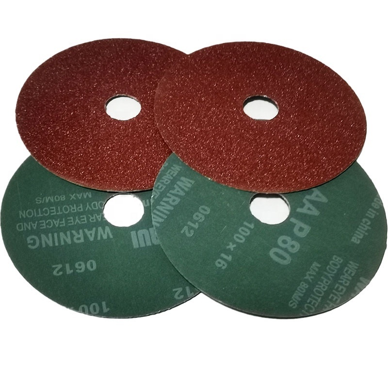 4-inch fiber grinding disc polishing stainless steel wood fiber disc aluminum oxide thickness 0.8mm grinding disc