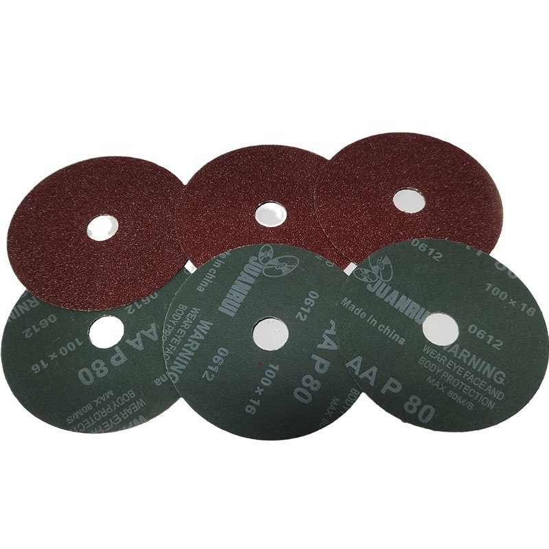 4-inch fiber grinding disc polishing stainless steel wood fiber disc aluminum oxide thickness 0.8mm grinding disc