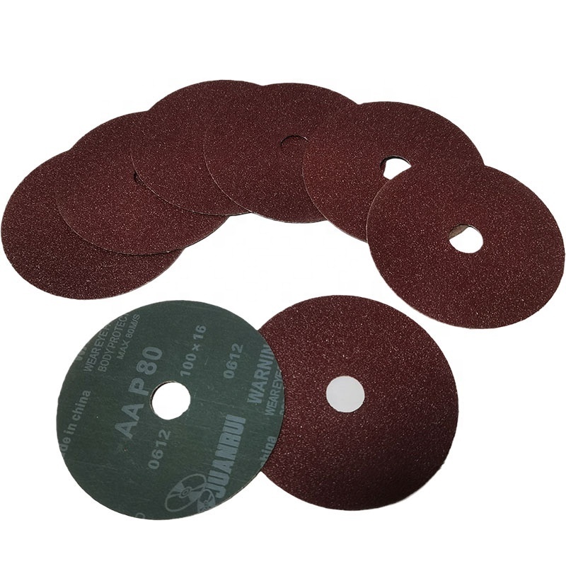 4-inch fiber grinding disc polishing stainless steel wood fiber disc aluminum oxide thickness 0.8mm grinding disc