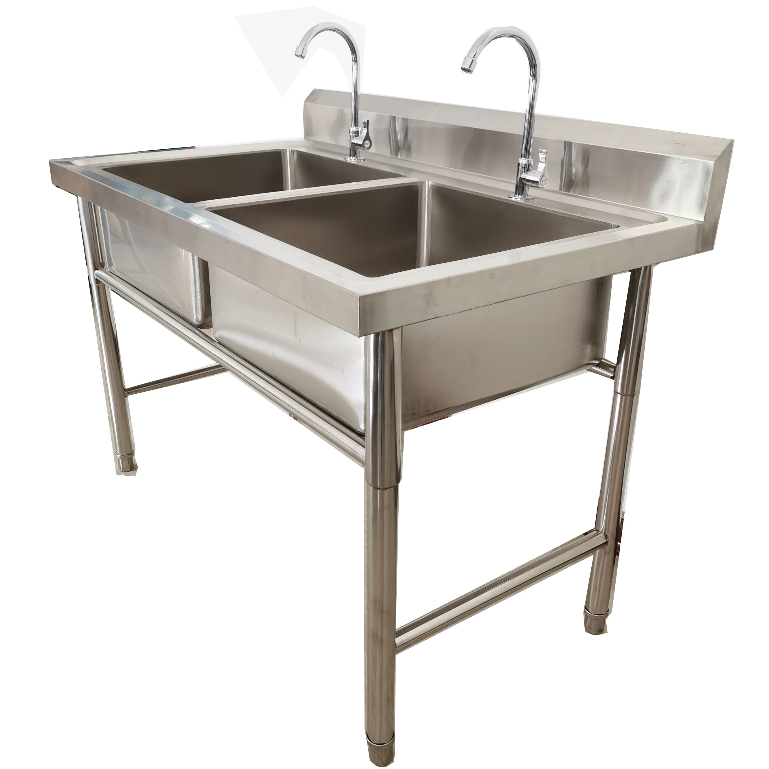 Modern Chinese Restaurant Free Standing Stainless Steel Sink For Sale