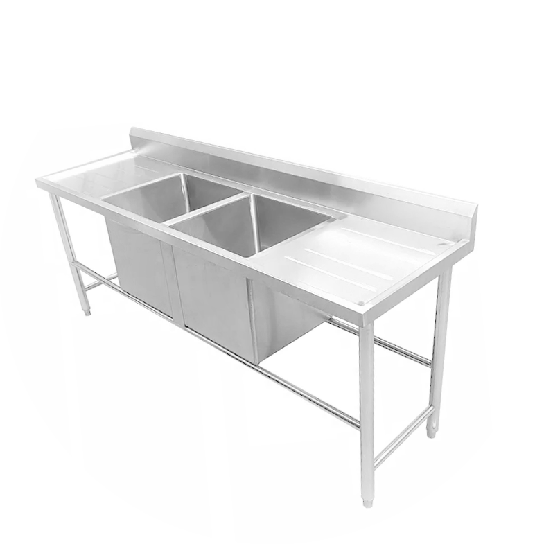 Long Service Time Durable Fish Processing Table Stainless Steel Table Sink