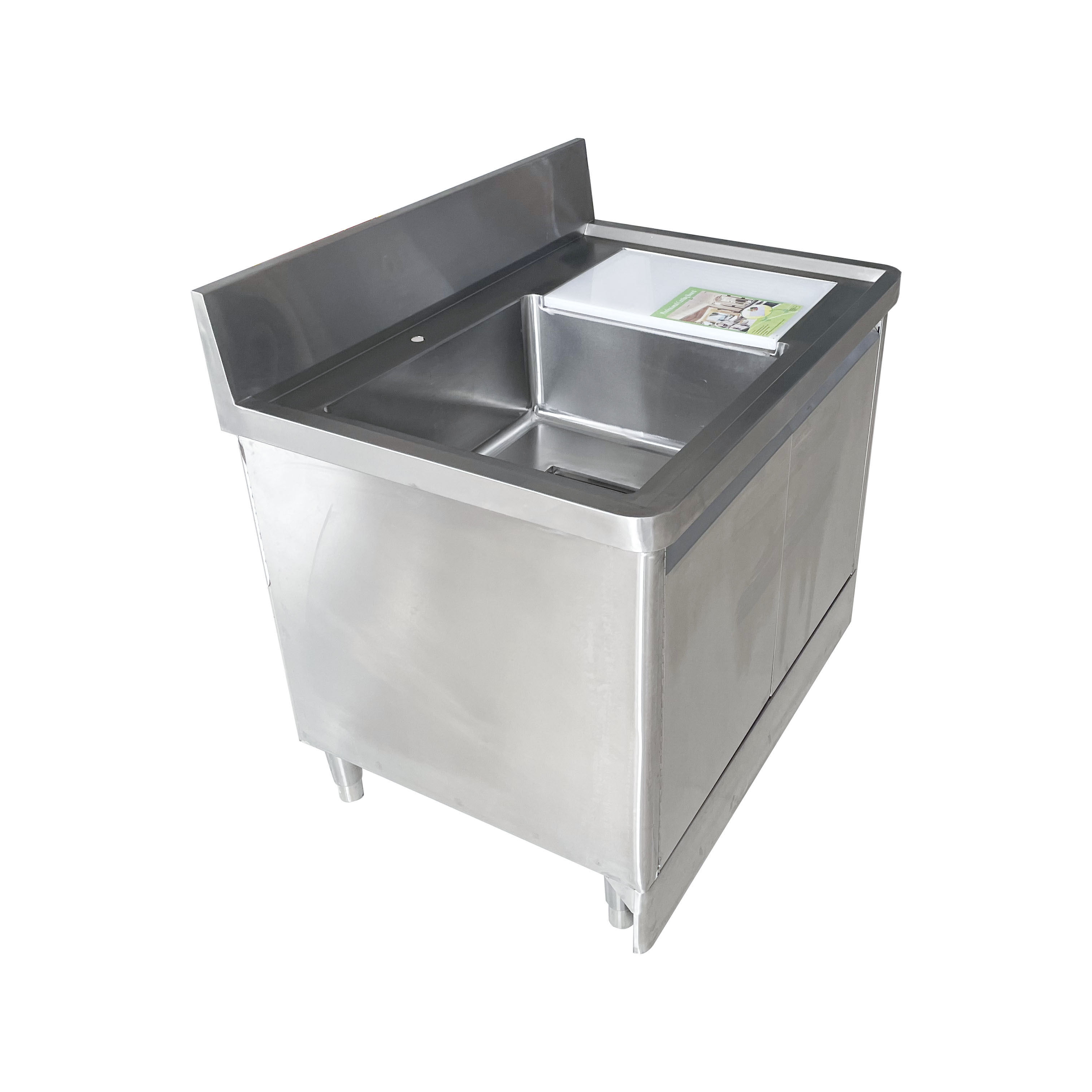 Stainless Steel Kitchen Sink 304 Commercial Sink And Table Stainless Steel With Cutting Board