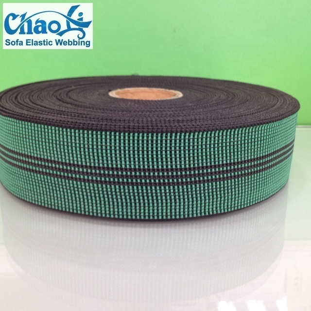 50mm Green elastic webbing for sofa