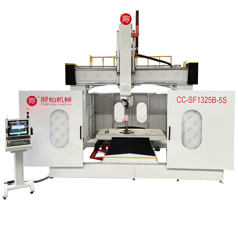 5 axis cnc router used for styrofoam EPS foam wood composite molds patterns milling cnc machine 5 axis