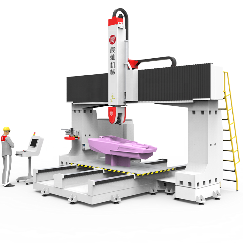 5 axis cnc router used for styrofoam EPS foam wood composite molds patterns milling cnc machine 5 axis