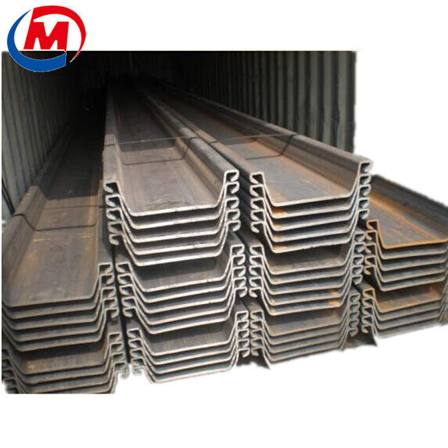 Q235 Q355 SY295 SY390  cold forming hot rolled steel sheet pile z  sheet pile SX27