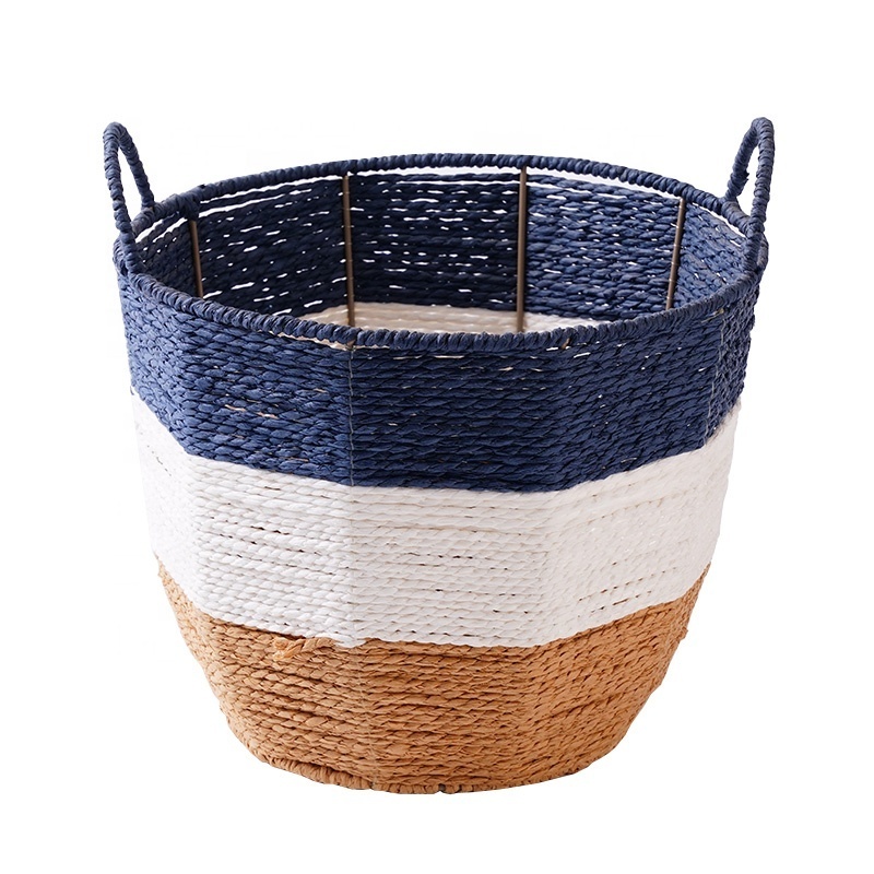 Cotton Rope Storage Basket Woven Storage Baskets Rack For Organizing