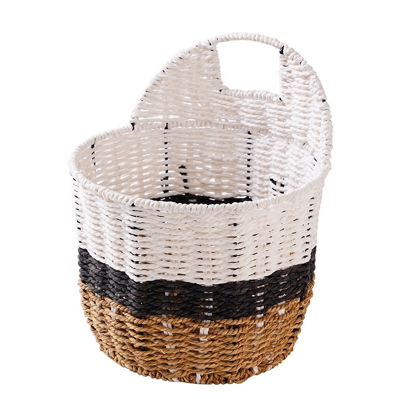 Cotton Rope Storage Basket Woven Storage Baskets Rack For Organizing