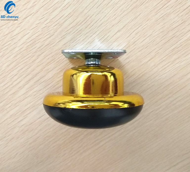 Wholesale 65mm Gold Carpet Castor Rubber Plastic Furniture Wheel for Moving