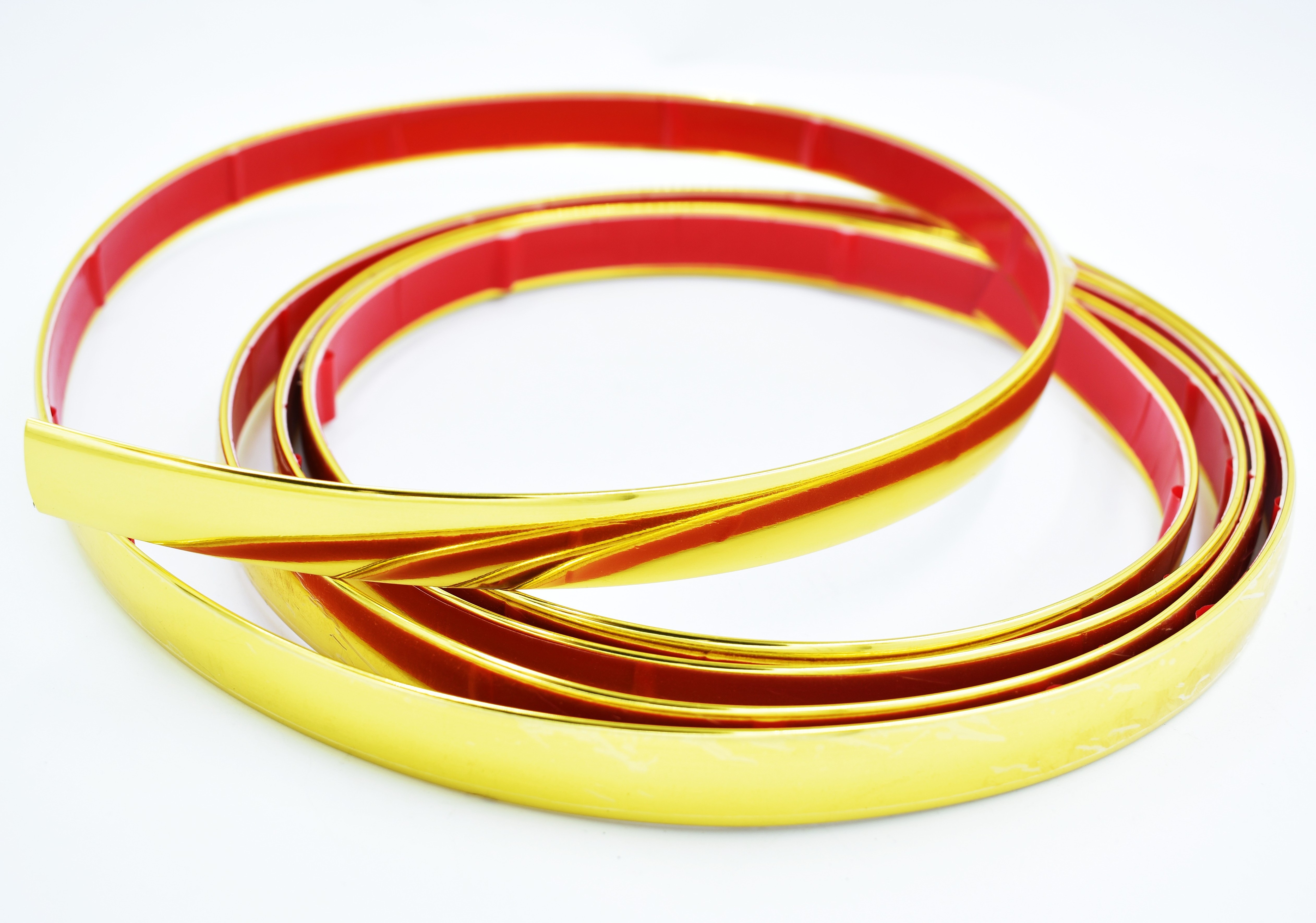 Wholesale 20mm Gold Plastic Self-adhesive Flexible Molding Strip Trim for Furniture