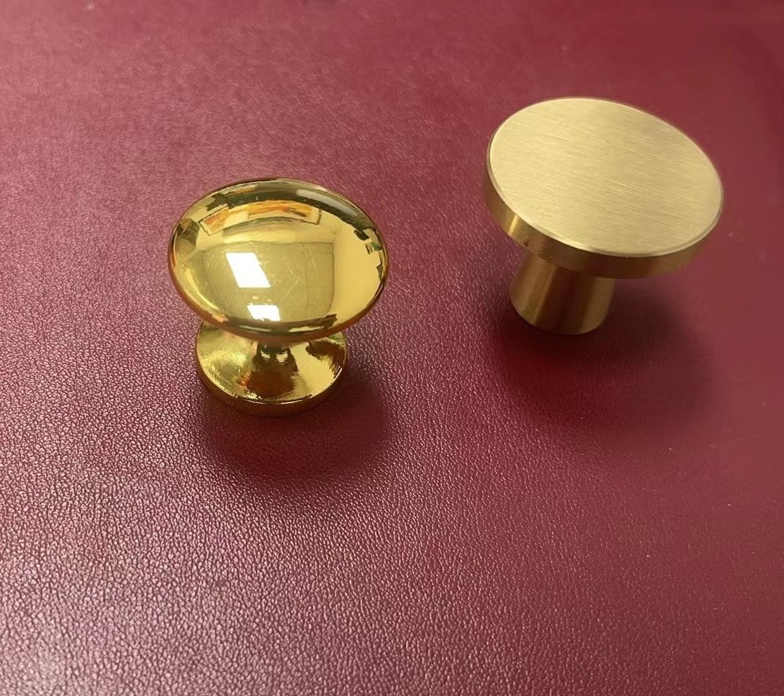 Wholesale Metal Gold Round Drawer Pulls and Knobs for Furniture