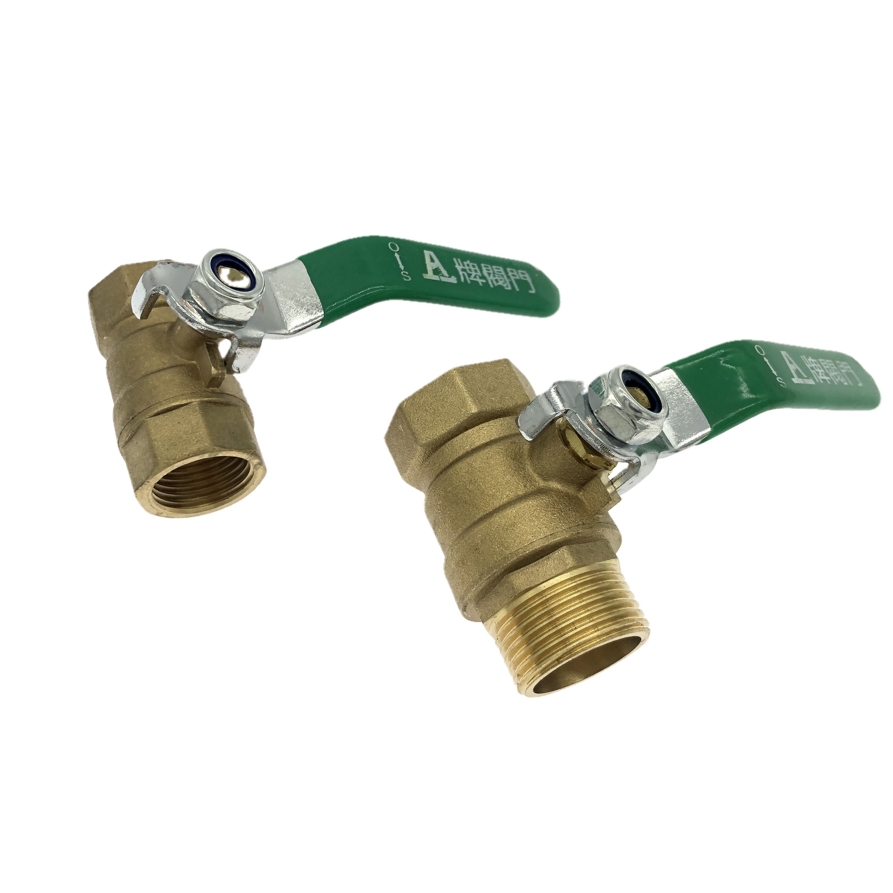 1/2 Inch Brass Ball Valve NPT Air Compressor Brass Valve Female Threaded Male Shut Off Small