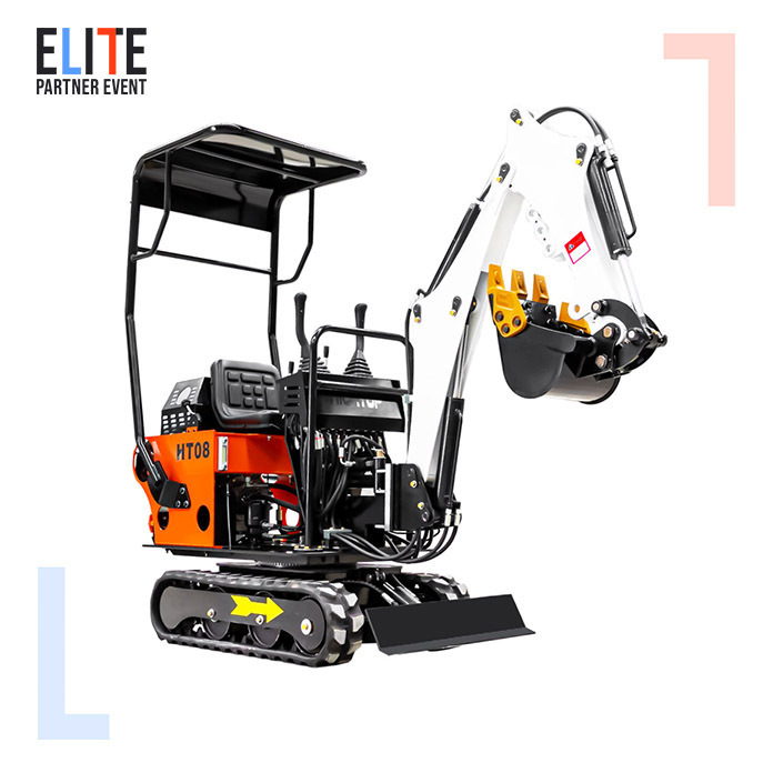 Rubber track excavator micro bagger 08ton electric mini excavator