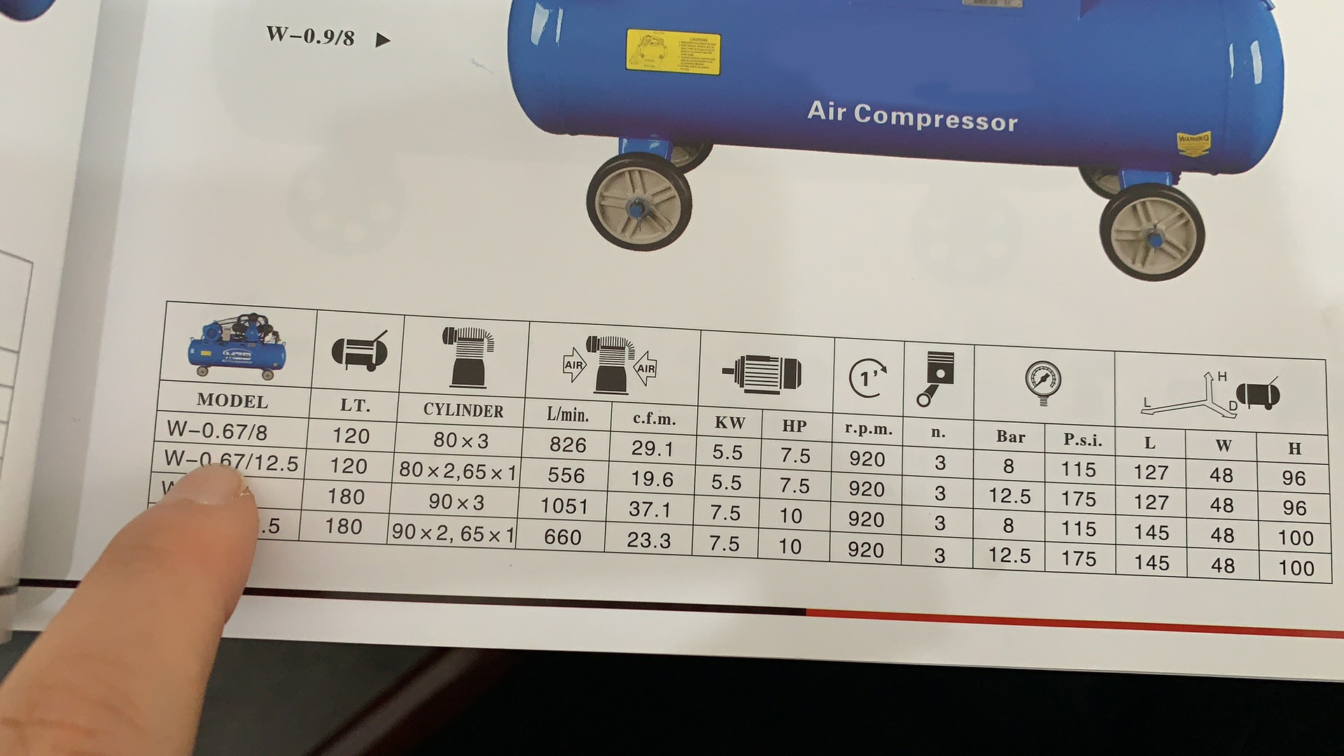 220V 3phase/Gasoline Can Customized air compressor