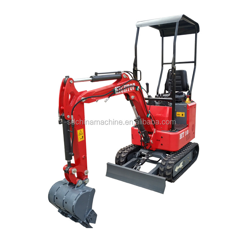 Cheap price 1ton Mini Excavator with 0.025cbm bucket with boom swing flexible boom