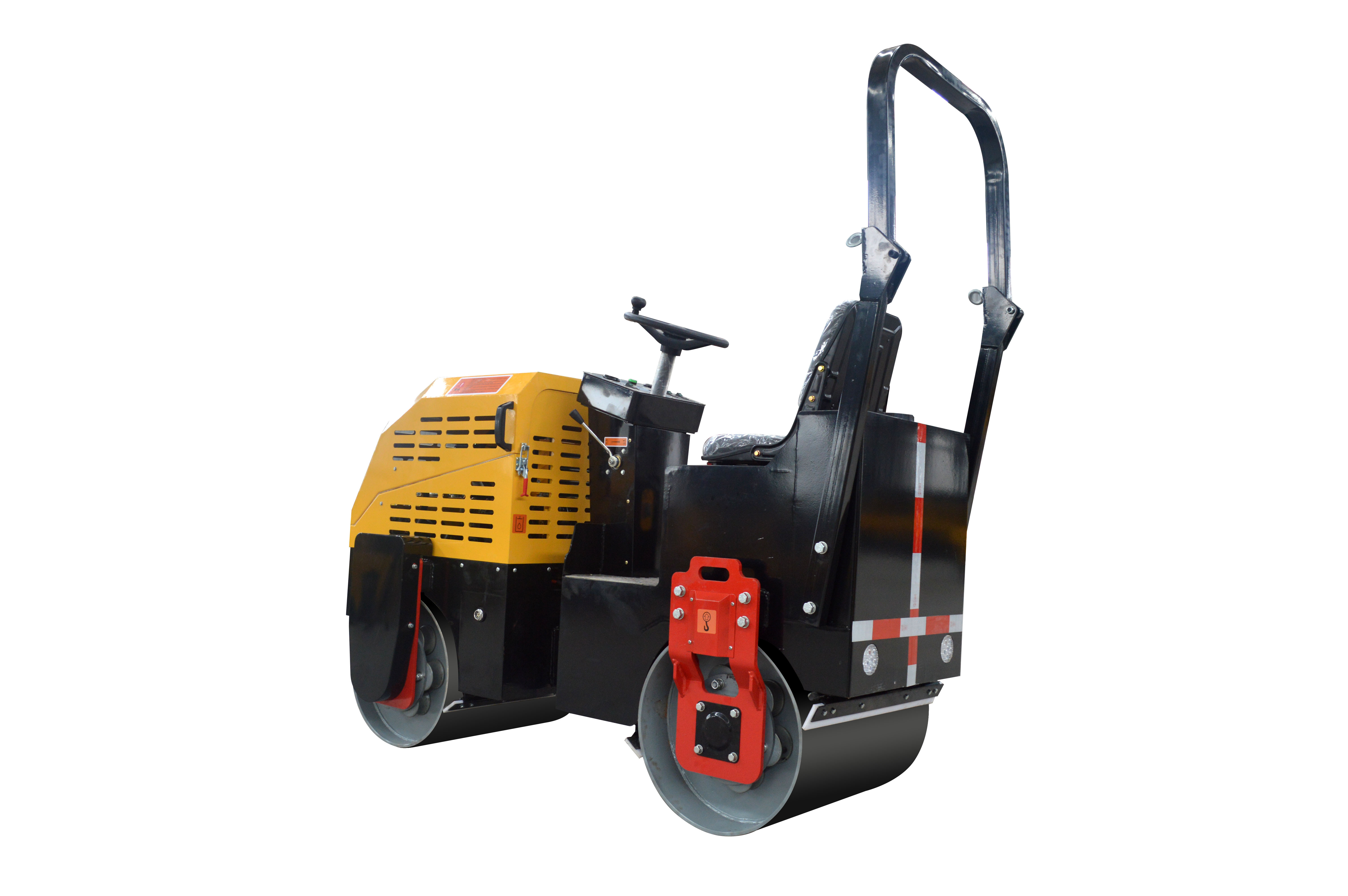 double drum 1 ton road comoaction roller with hydraulic vibration