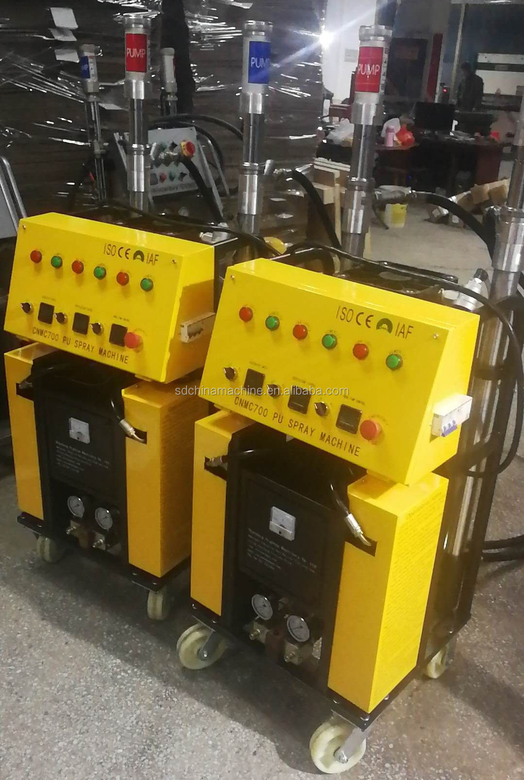 Two component insulation foaming polyurethane pneumatic high pressure sprayer/spray machine