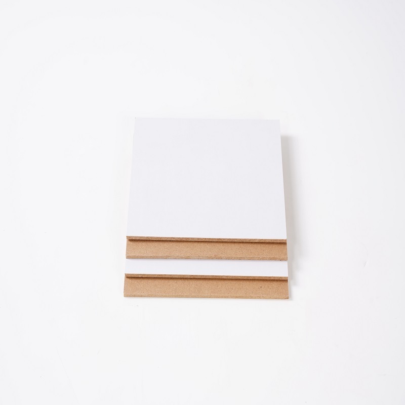 Manufacturer made 4x8 melamine warm white wood grain veneer MDF board waterproof furniture MDF/HDF board