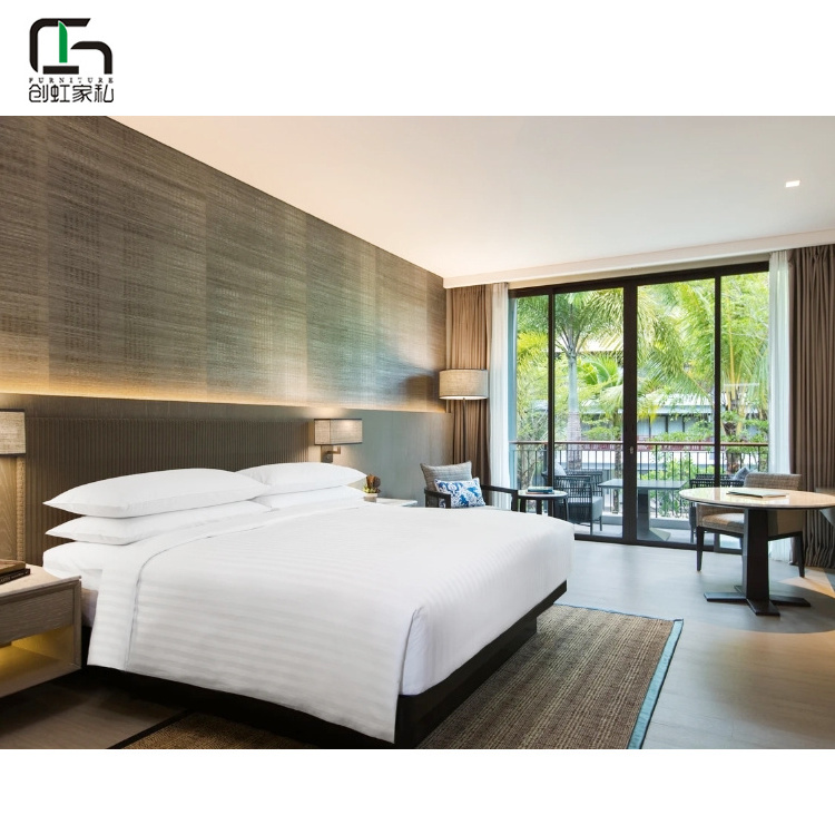 Hotel bedroom furniture king size for 5 star hotel project