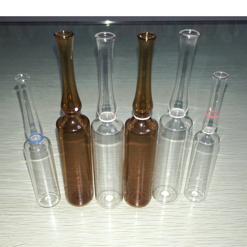 Ampoule Vial Bottles Pharmaceutical Ampola Bottles Amber Clear Glass Serum Glass Products 1ml 2ml 3ml 5ml 10ml 20ml Round CQ