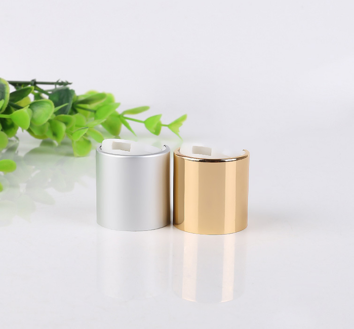 cosmetic packaging cream gold white aluminum disc cover 24 / 410 silver black Shampoo Lotion Bottle press lid