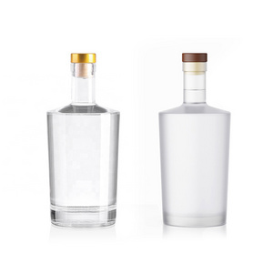 Glass Bottle 1 Liter of Vodka Extra White Flint 750ml Liquor Bottles Empty Vodka Sprits Glass Bottle