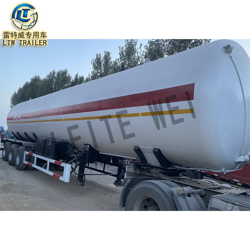 3 Axles 2017 Used and New LPG Tank Trailer 59.6cbm LPG Gas Tanker semi Trailer for Sale