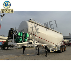 60ton 70ton V type 3axle Fly Ash Cement Bulker Silo Tanker Bulk Cement Tank Trailer Semi Truck Trailer for sale