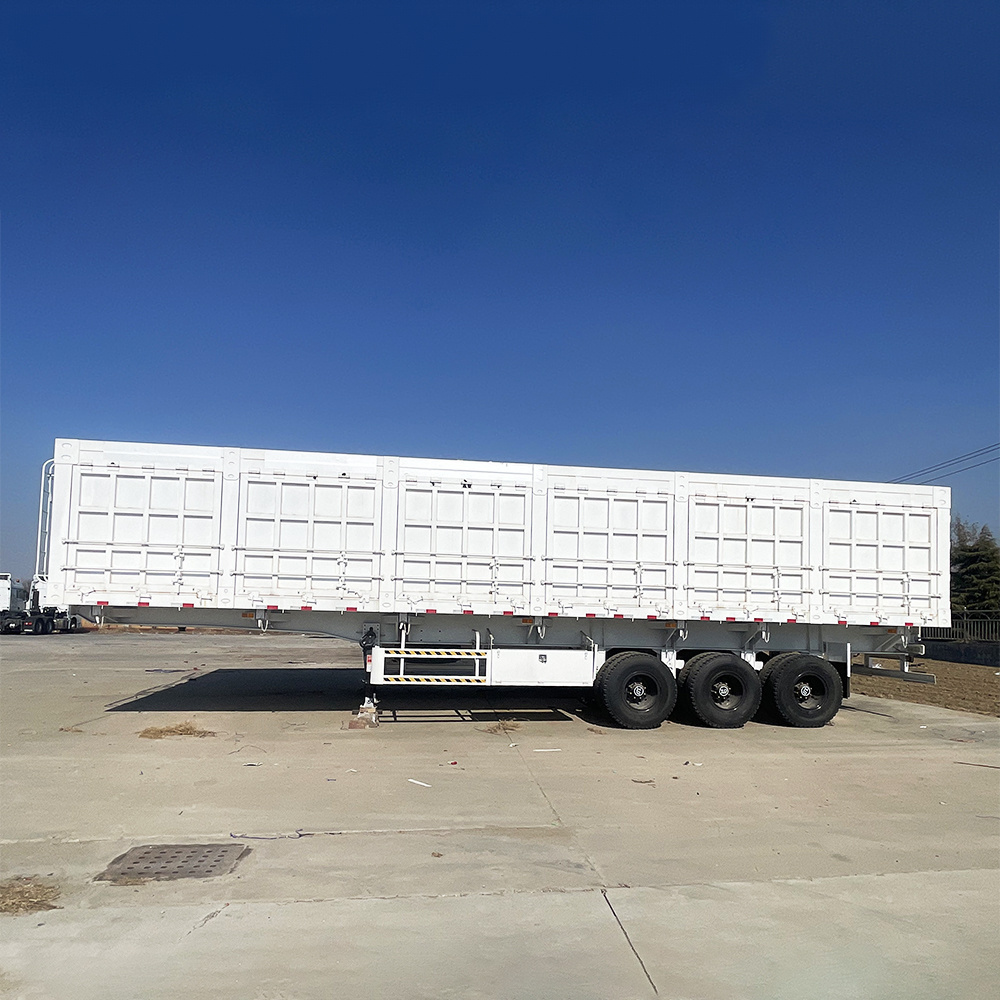 China 3 Axles 50 Tons Cargo Enclosed Box Van Semi Trailer With 12r22.5 Tire