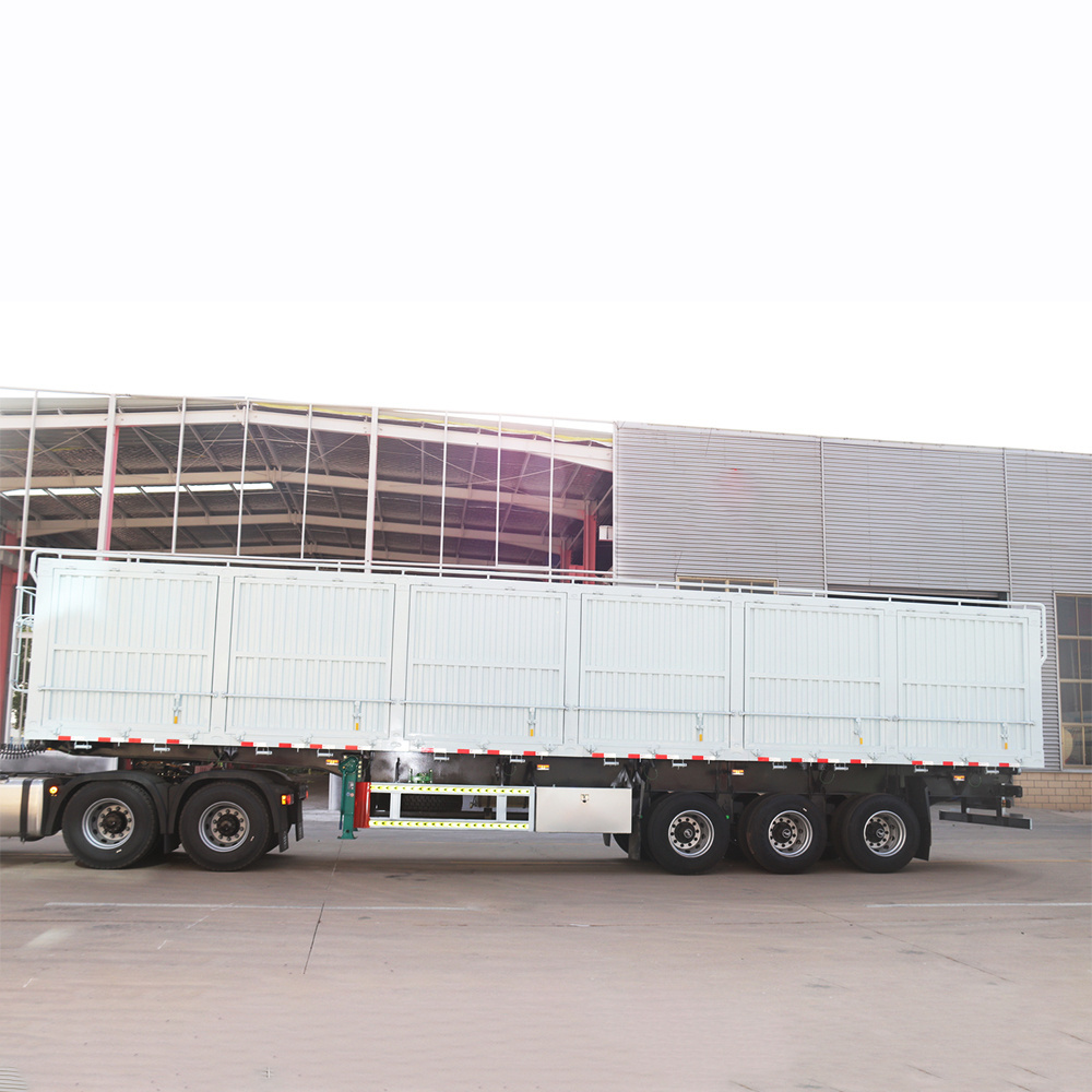 China 3 Axles 50 Tons Cargo Enclosed Box Van Semi Trailer With 12r22.5 Tire