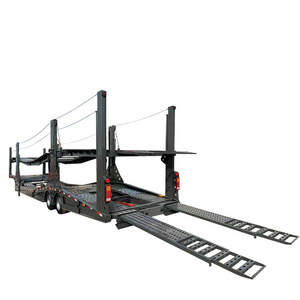 Double Deck Hydraulic Lifting Heavy Duty 4-8 Voiture Transport 2/3/4 Axle Car Carrier Trailers