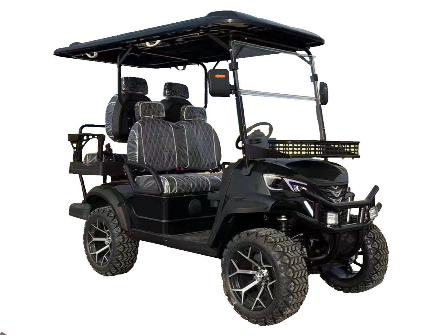 ELECTRIC GOLF CART 4+2 SEATS GO KARTS WITH DISC BRAKE