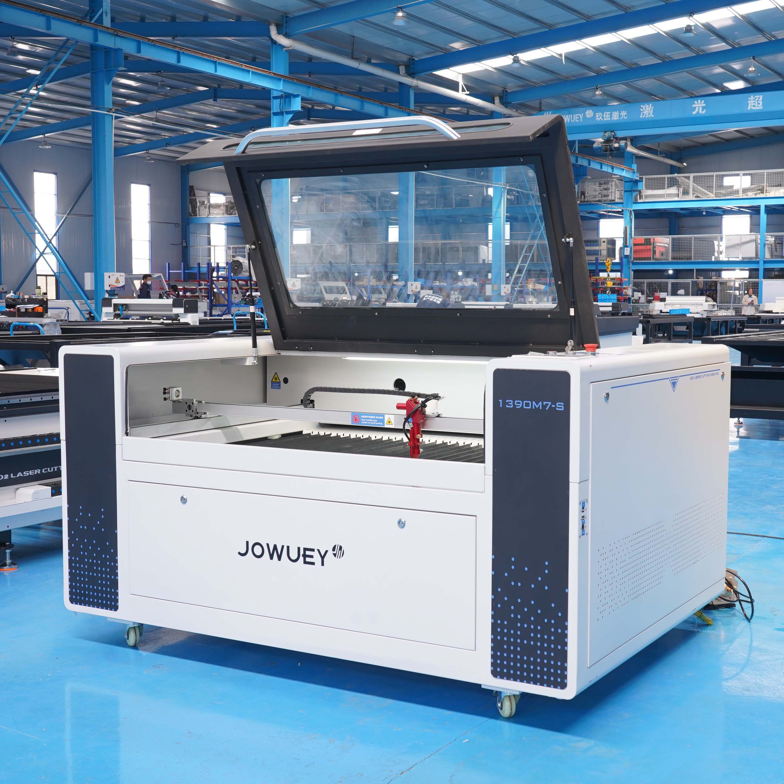 JOWUEY 1610 textile CO2 laser cutting machine CCD camera laser cutting machine