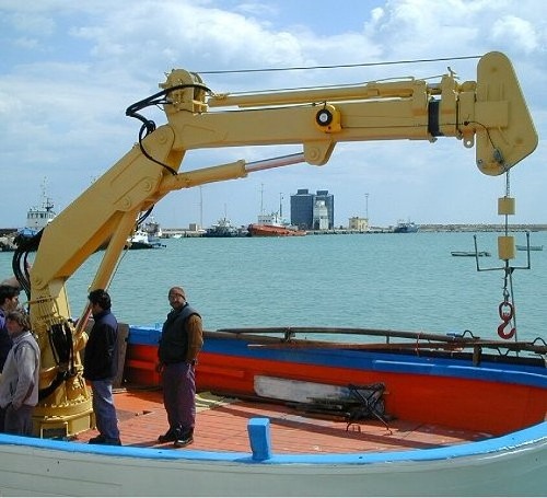 Foldable Yacht Deck Port JIB Crane Hydraulic Power crane for lifting