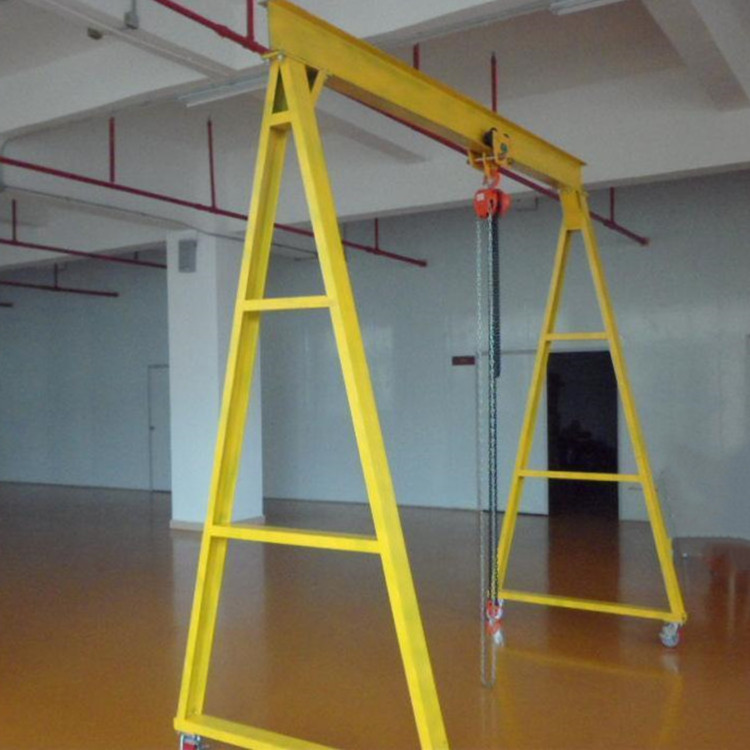 Portal Type Small Gantry Crane Frame 1ton with Mobile End Truck 1500kg 8m Easy Operated Girder Gantry Crane Electric Hoist 2-8m