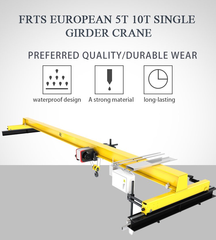 large capacity overhead crane used european motor lifting 220v 380v 460v 3M-30M electric wire rope hoist price