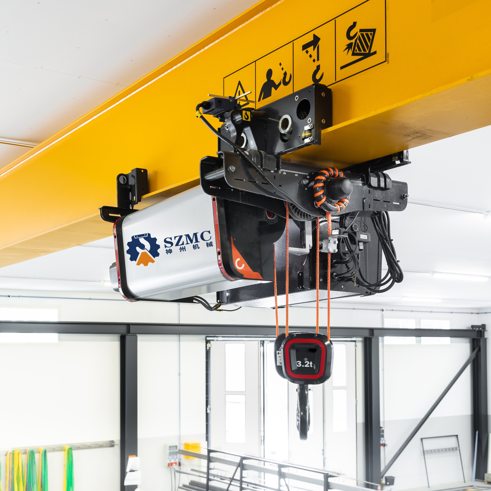 large capacity overhead crane used european motor lifting 220v 380v 460v 3M-30M electric wire rope hoist price