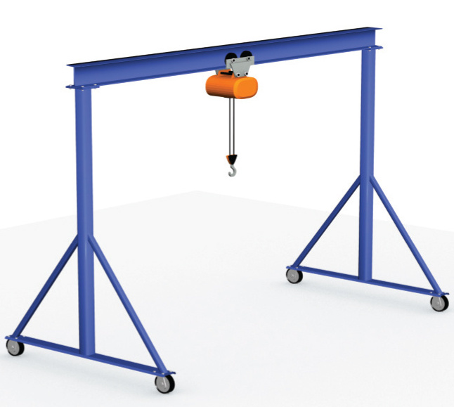 Aluminum alloy Small Gantry Crane with chain or electric hoist