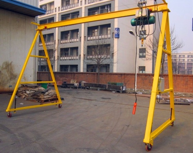 Aluminum alloy Small Gantry Crane with chain or electric hoist