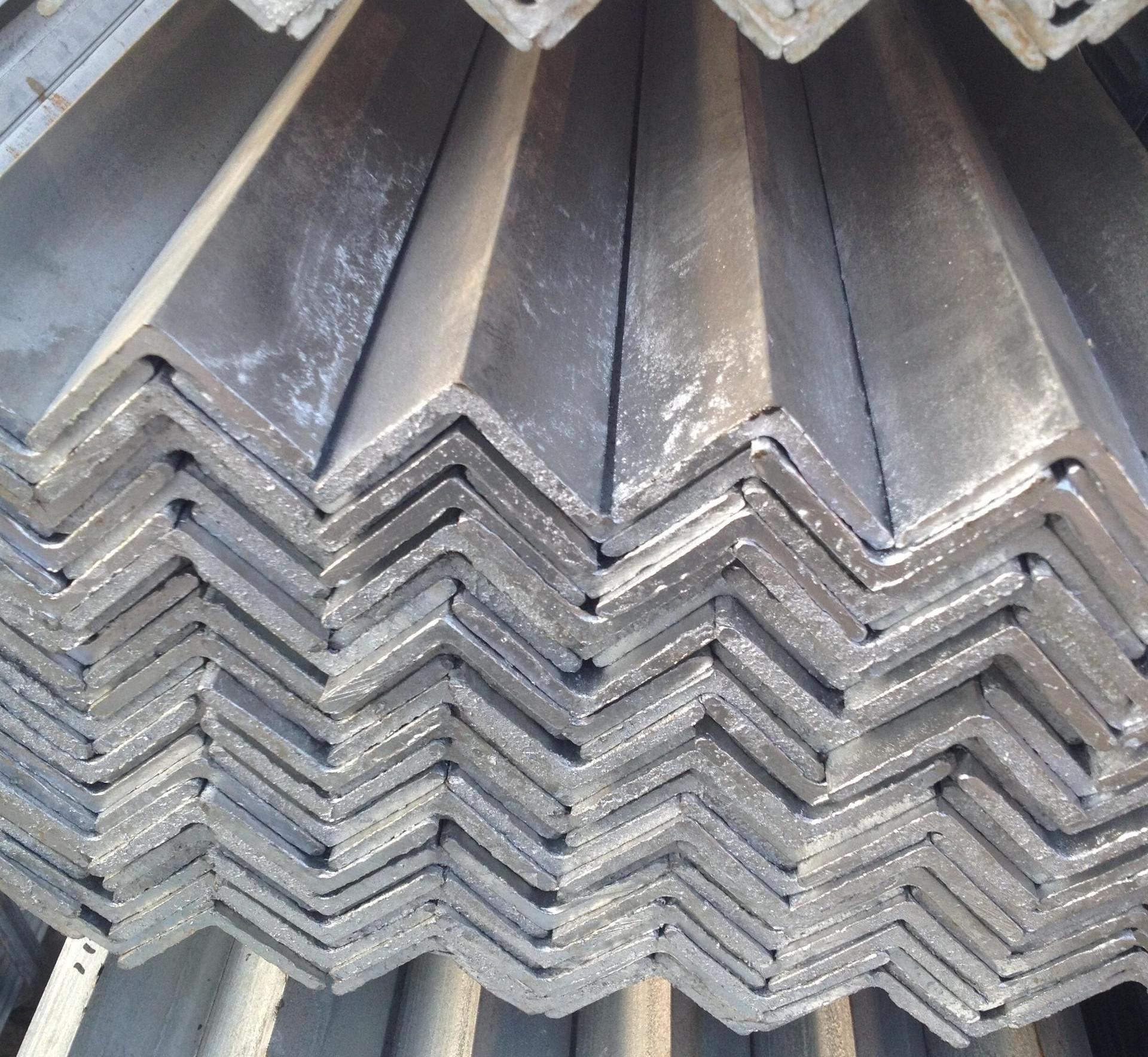 New Hot Rollled Metals Alloys Carbon Steel Q235 Galvanized Angle Engineering Structure Equal Steel Bar