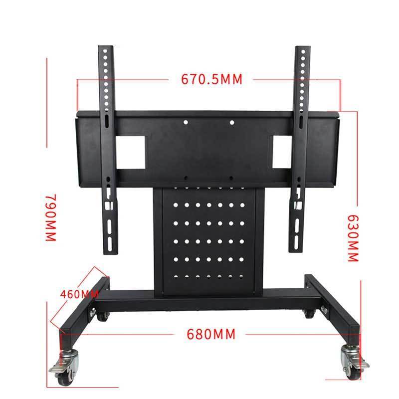 model yd1700 mobile 55 inch cart rolling motorised swivel 360 universal desktop floor stand for tv motorizzato mount