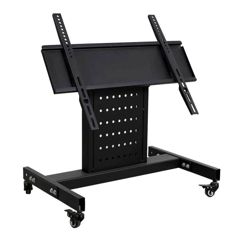 model yd1700 mobile 55 inch cart rolling motorised swivel 360 universal desktop floor stand for tv motorizzato mount