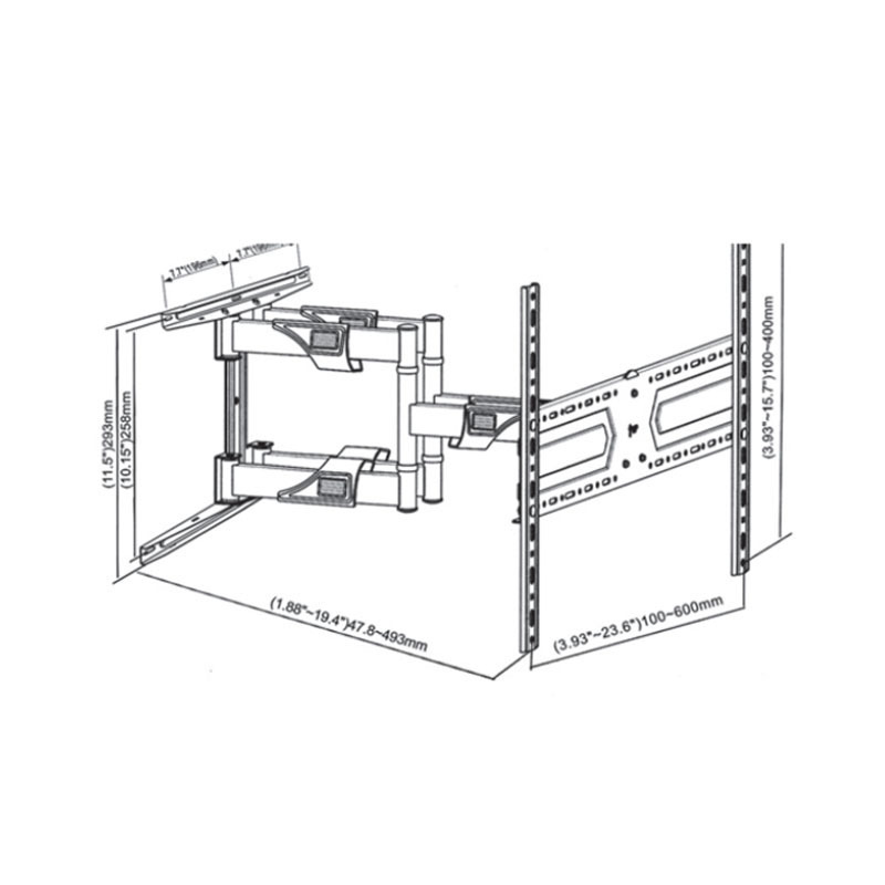 wall bracket for monitor  TV stand aluminum alloy game computer monitor bracket lift jmgo projector ceiling mount