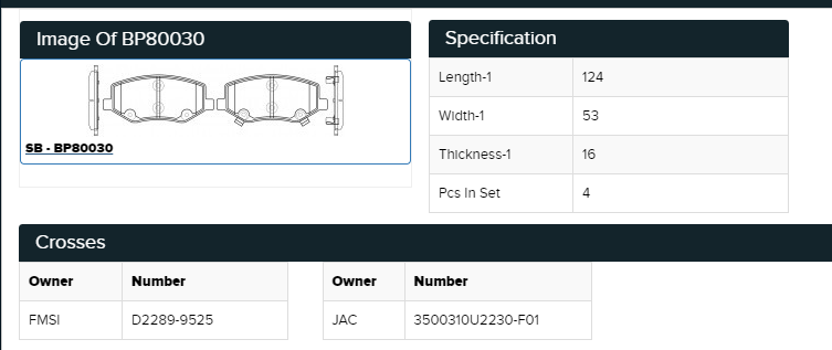 SDCX GDB7973 Disc Brake Pad Manufacturers Brake Driveway Pad 2014 Factory Direct Prices for JAC REFINE S3 Auto Parts Brake Pads