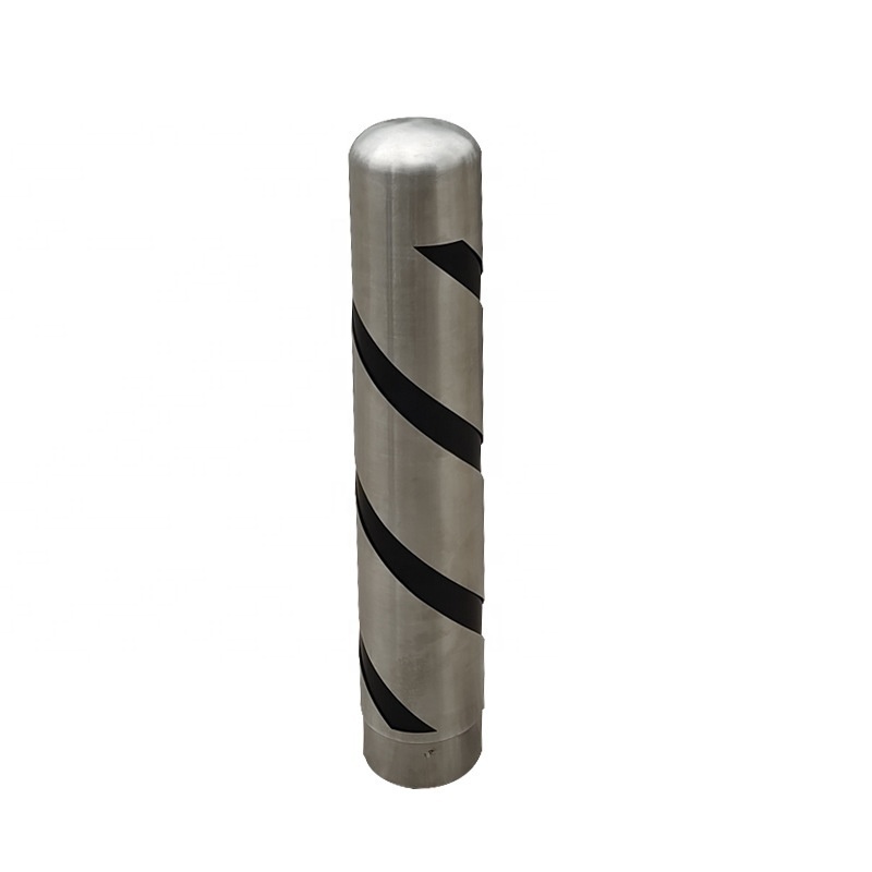 Factory price 304 stainless steel thickened column bollard anti-collision column fixed road pile