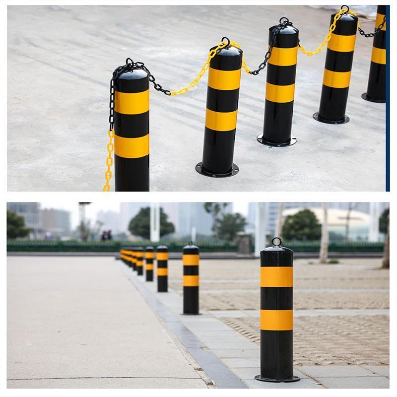 Fixed traffic warning post Outdoor parking barricade Cover Stainless Steel Security Bollards