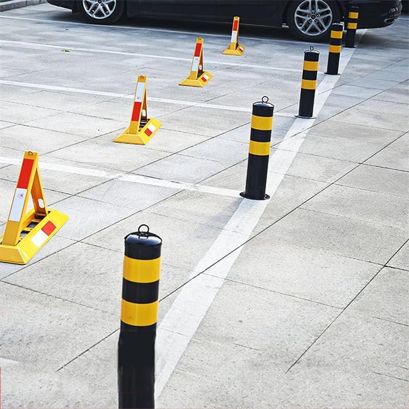 Fixed traffic warning post Outdoor parking barricade Cover Stainless Steel Security Bollards