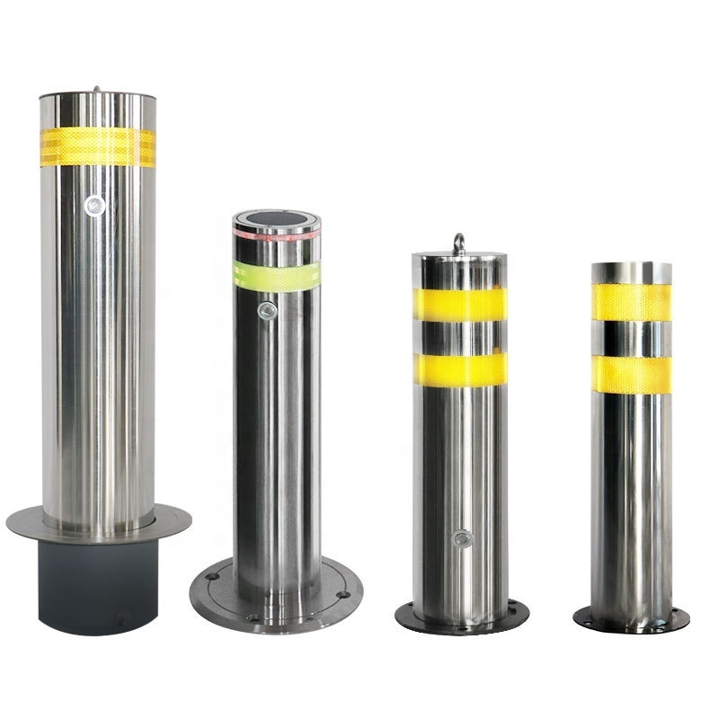 Factory price 304 stainless steel thickened column bollard anti-collision column fixed road pile