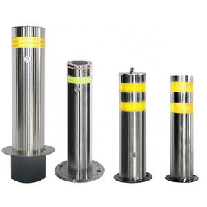 Factory price 304 stainless steel thickened column bollard anti-collision column fixed road pile